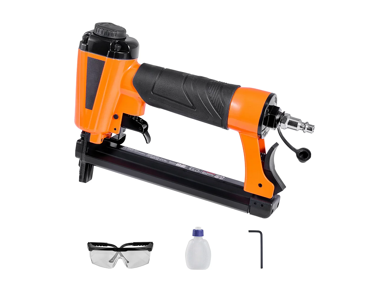 Agrafeuse Pneumatique SucceBuy, Calibre 20, Compatible avec Agrafes T50 Non Inclues de Largeur de Couronne 1.08 cm, de Longueur 0.4-1.6 cm, 4,8-7,6 bar