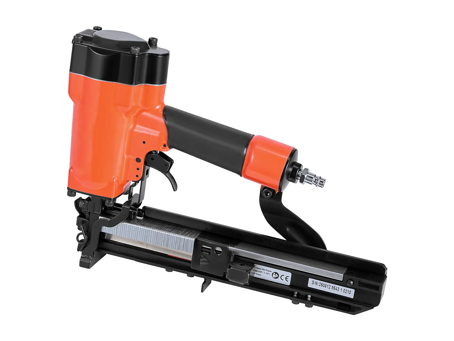 Agrafeuse Pneumatique SucceBuy, Calibre 16, Compatible avec Agrafes Non Inclues Couronne Large 2.64 cm de Longueur 1.6-3.8 cm, 4,8-8,3 bar, 2 Modes