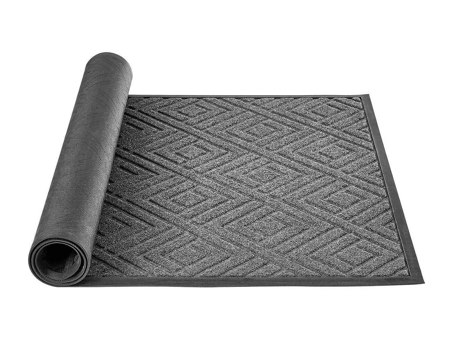 Mata Wejściowa SucceBuy, 156x91,4 cm, Wycieraczka Zewnętrzna Wewnętrzna Nowoczesna Elegancka, z Antypoślizgowym Spodem TPE, Trwała Zmywalna, Łapie Pył, Szary