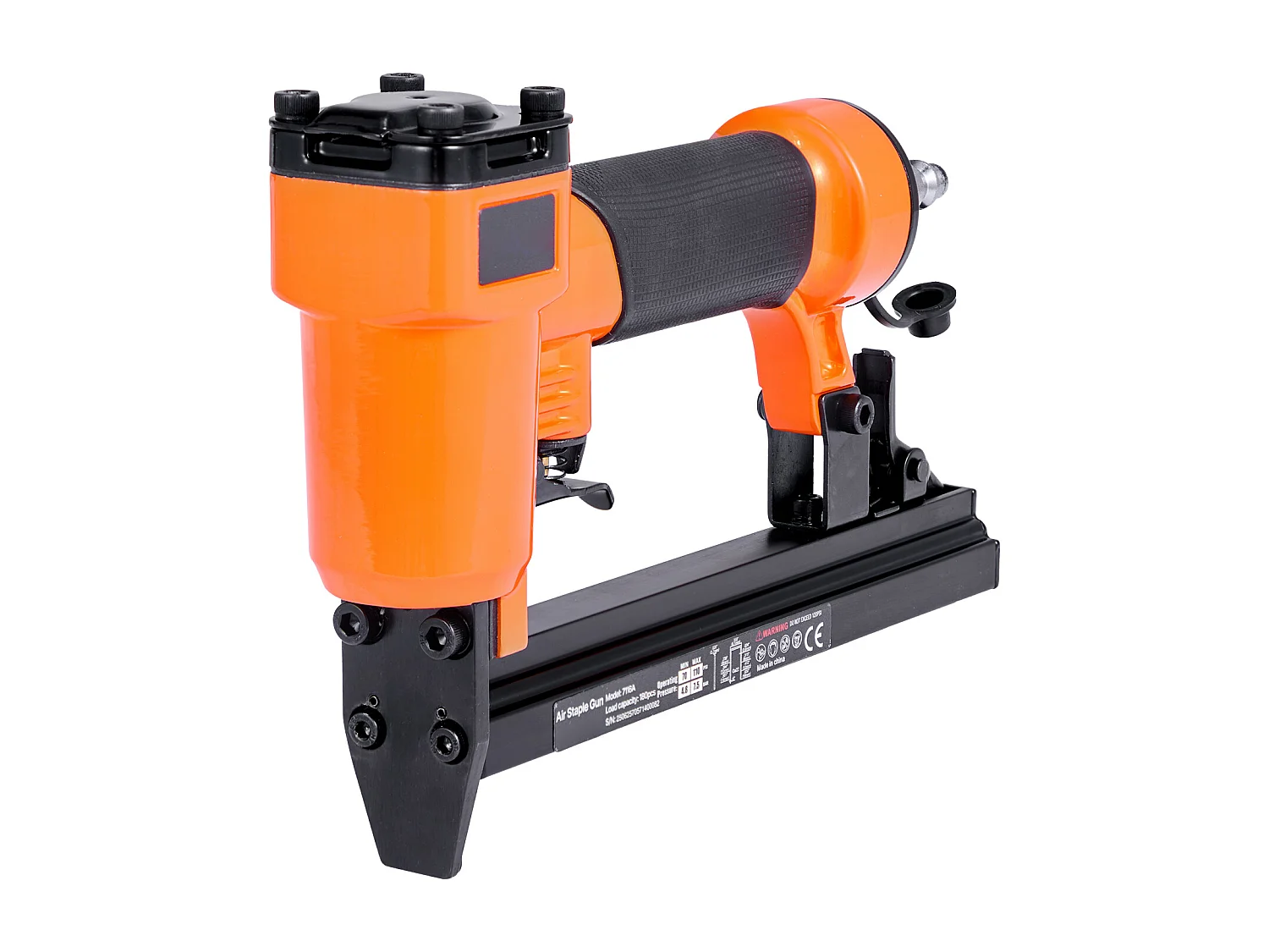 Agrafeuse Pneumatique SucceBuy, Calibre 22, Compatible avec Agrafes à Fil Fin Série 71 (Non Inclues), de Largeur de Couronne 0.91 cm, de Longueur 0.4-1.6 cm