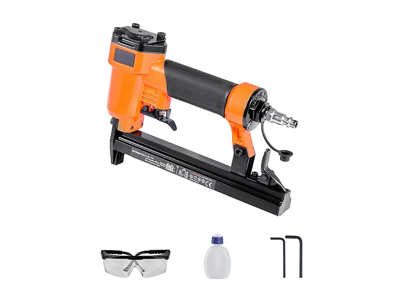 Agrafeuse Pneumatique SucceBuy, Calibre 22, Compatible avec Agrafes à Fil Fin Série 71 (Non Inclues), de Largeur de Couronne 0.91 cm, de Longueur 0.4-1.6 cm