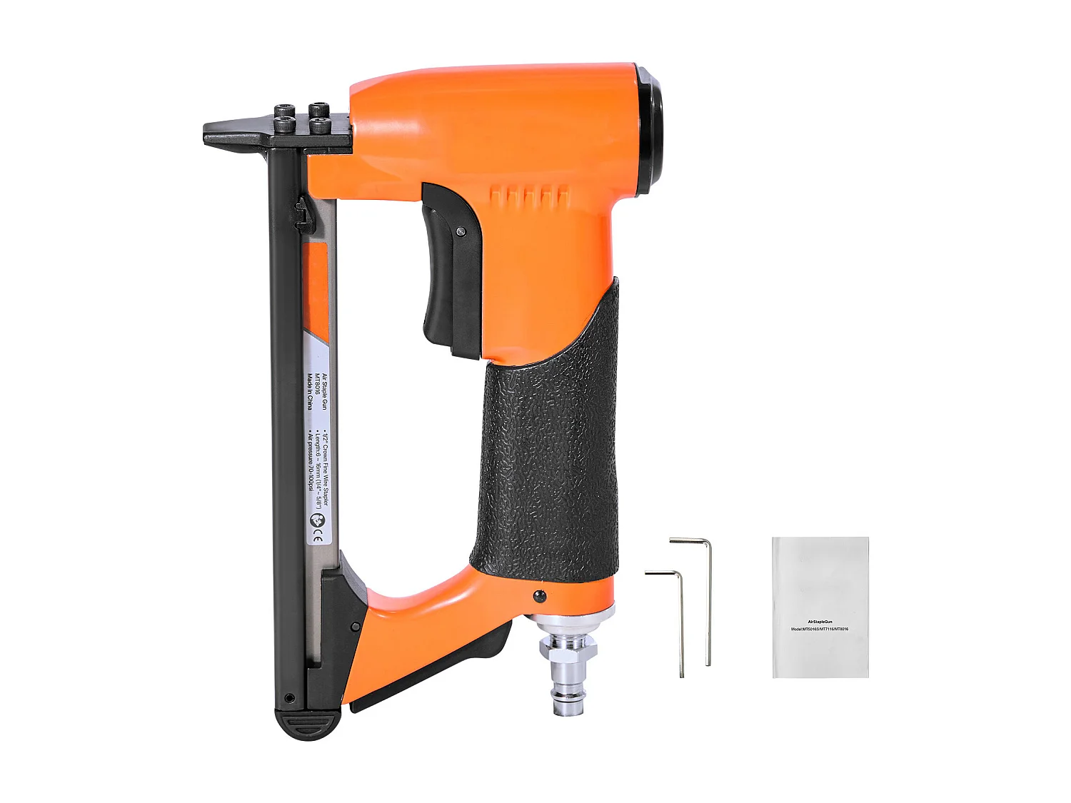 Agrafeuse Pneumatique SucceBuy, Calibre 21, Compatible avec Agrafes Fil Fin Série 80 Non Inclues de Largeur Couronne 1.28 cm de Longueur 0.6-1.6 cm