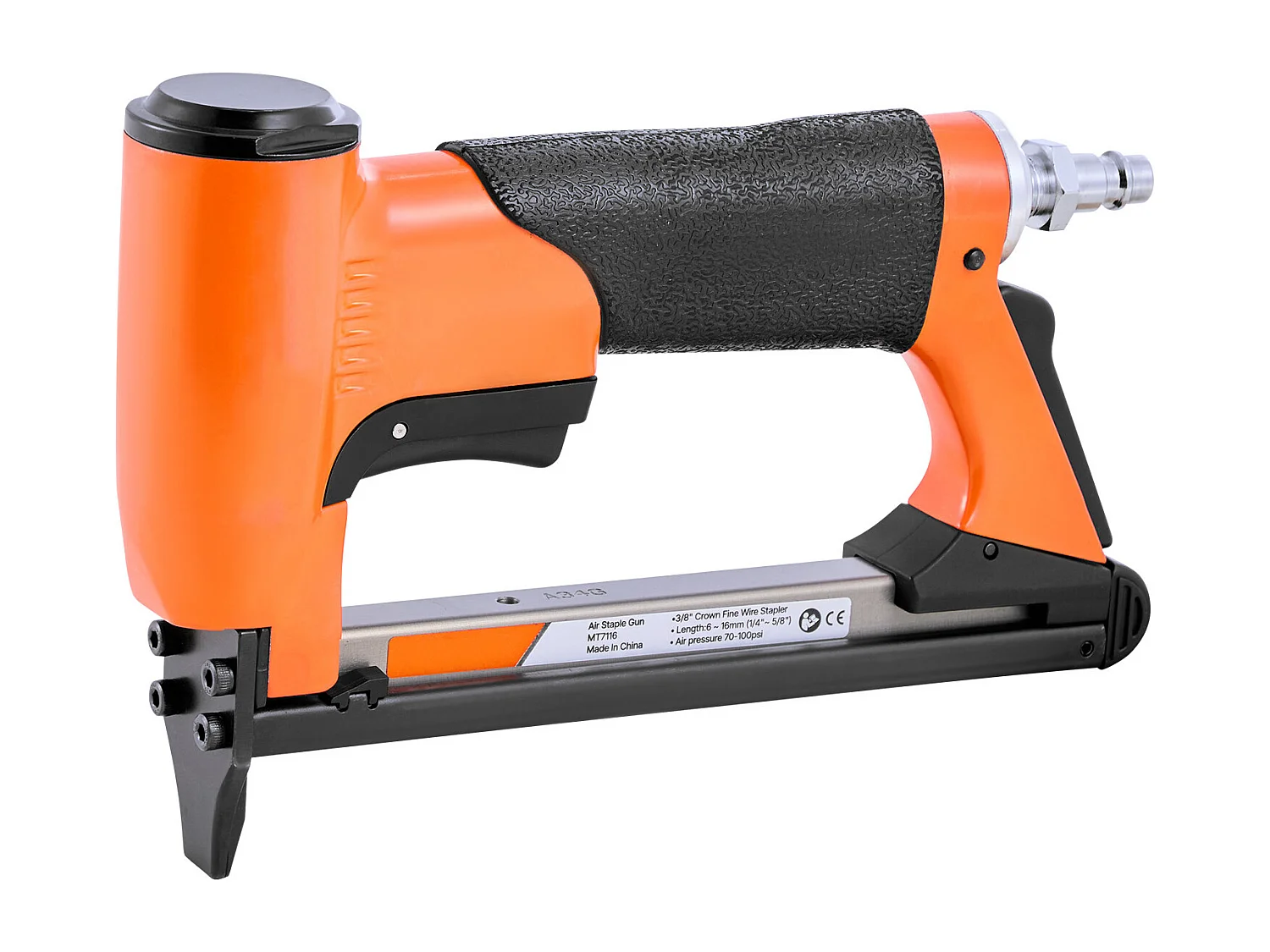 Agrafeuse Pneumatique SucceBuy, Calibre 21, Compatible avec Agrafes Fil Fin Série 80 Non Inclues de Largeur Couronne 1.28 cm de Longueur 0.6-1.6 cm