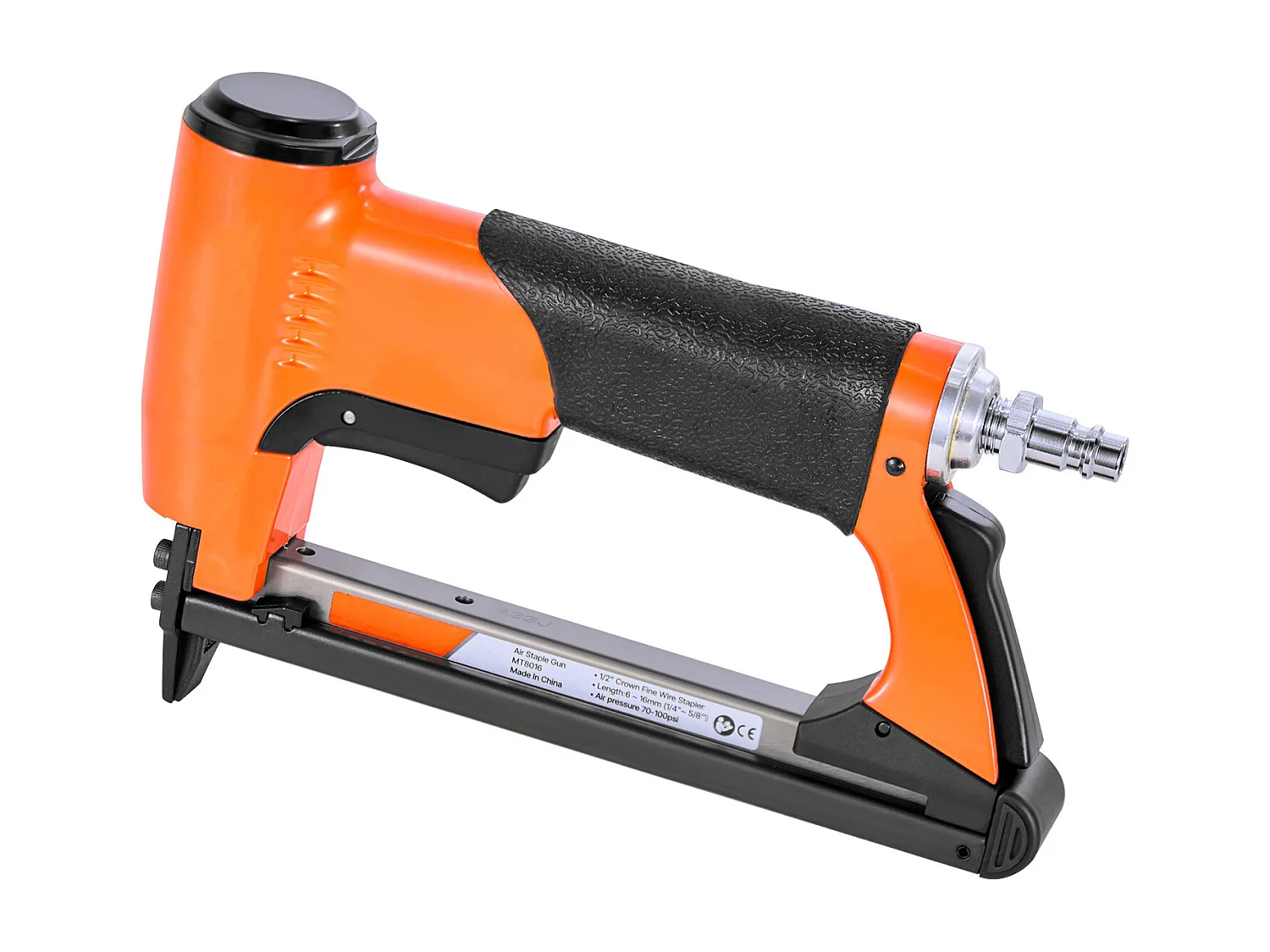 Agrafeuse Pneumatique SucceBuy, Calibre 21, Compatible avec Agrafes Fil Fin Série 80 Non Inclues de Largeur Couronne 1.28 cm de Longueur 0.6-1.6 cm