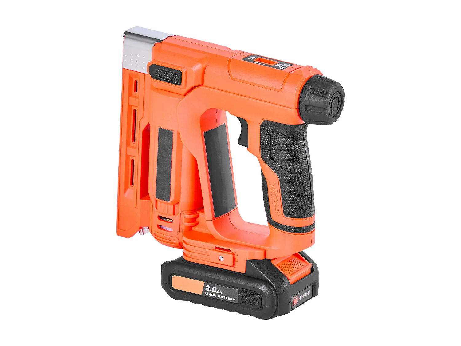 Agrafeuse Cloueuse Électrique SucceBuy 2-en-1, Cloueur Calibre 18, 1.5 cm, avec 1000 Clous et 1000 Agrafes, Poignée en Caoutchouc Antidérapante, Orange