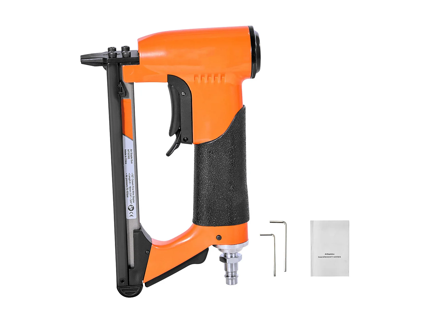 Agrafeuse Pneumatique SucceBuy, Calibre 20, Compatible avec Agrafes Fil Fin Série 50 Non Inclues de Largeur Couronne 1.28 cm de Longueur 0.6-1.6 cm