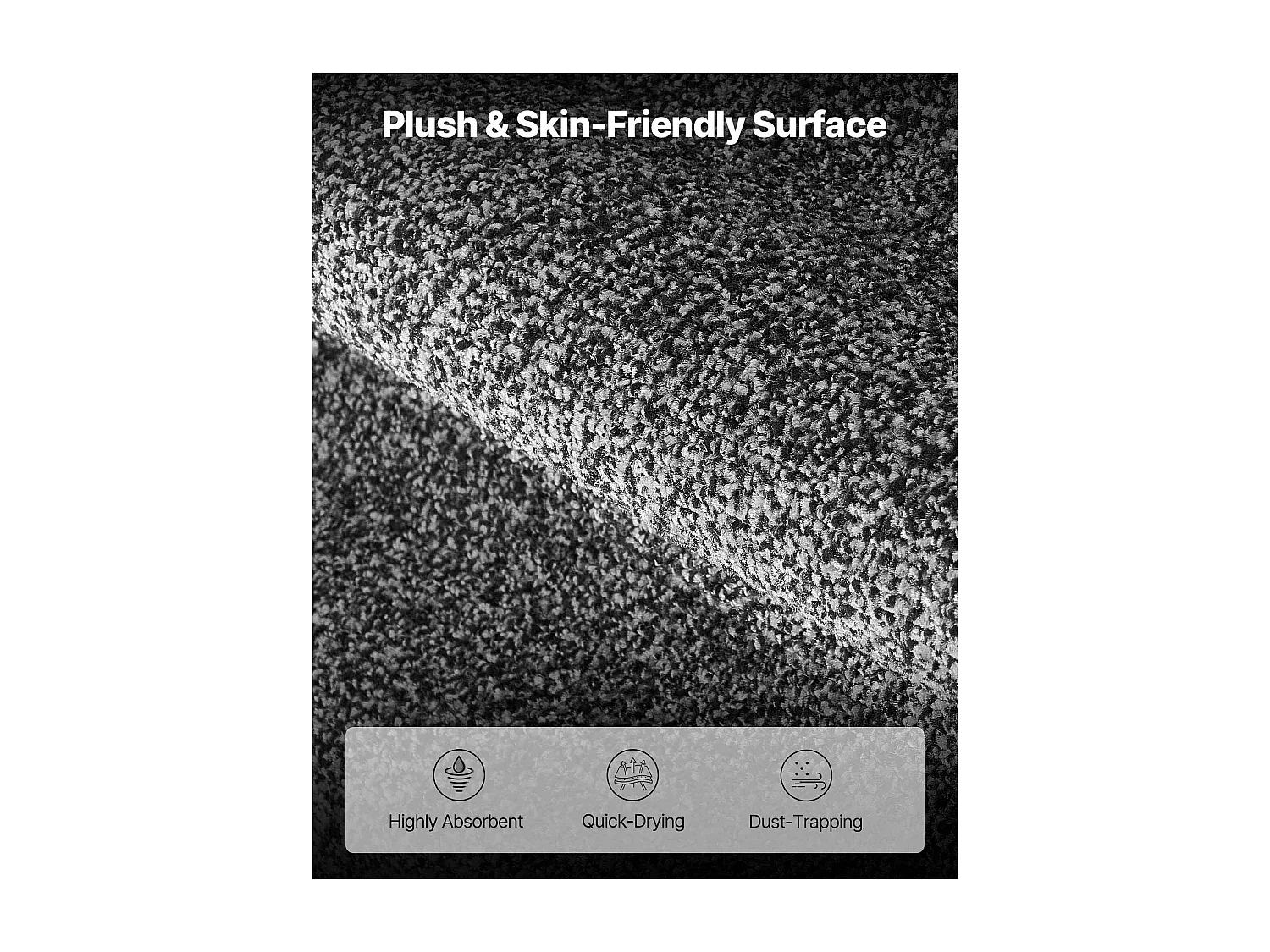 Mata Wejściowa SucceBuy, 152,4 x 91,4 cm, Wycieraczka Zewnętrzna Wewnętrzna z Antypoślizgowym Spodem PVC, Trwała I Zmywalna, Łapie Pył, Szary