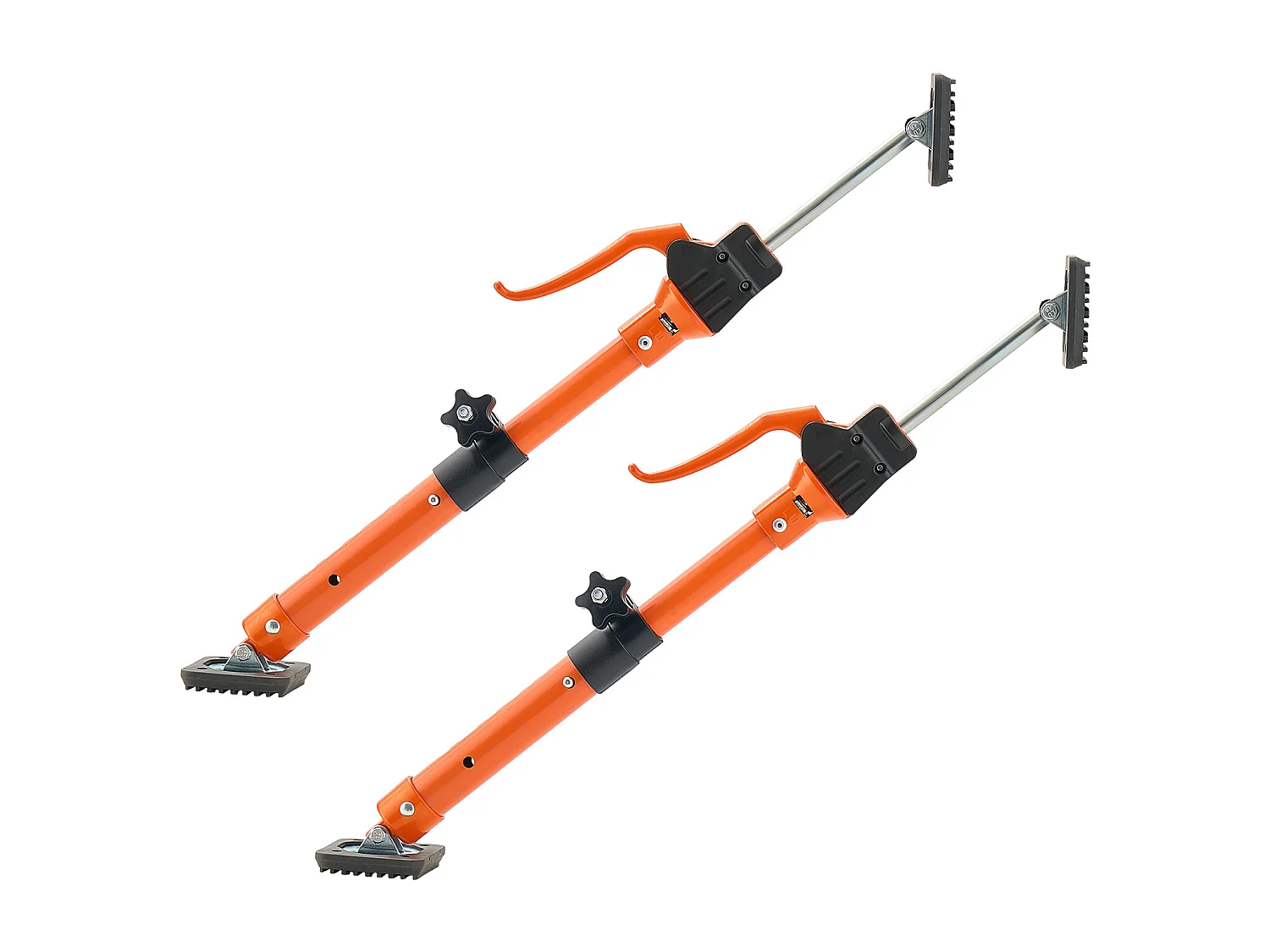 Puntello Telescopico SucceBuy 40-60 cm Palo di Supporto Regolabile Lotto di 2, Asta Sblocco Rapido, in Acciaio, Carico 100 kg, Puntello per Soffitto