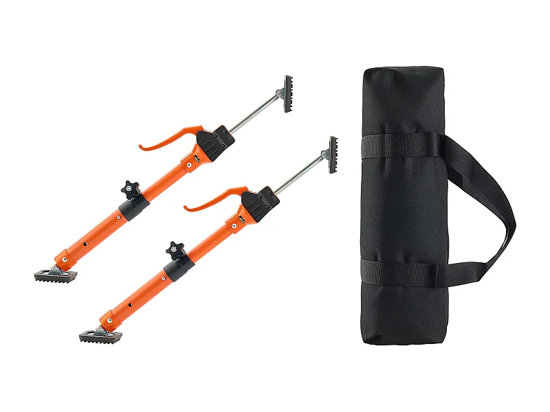 Puntello Telescopico SucceBuy 40-60 cm Palo di Supporto Regolabile Lotto di 2, Asta Sblocco Rapido, in Acciaio, Carico 100 kg, Puntello per Soffitto