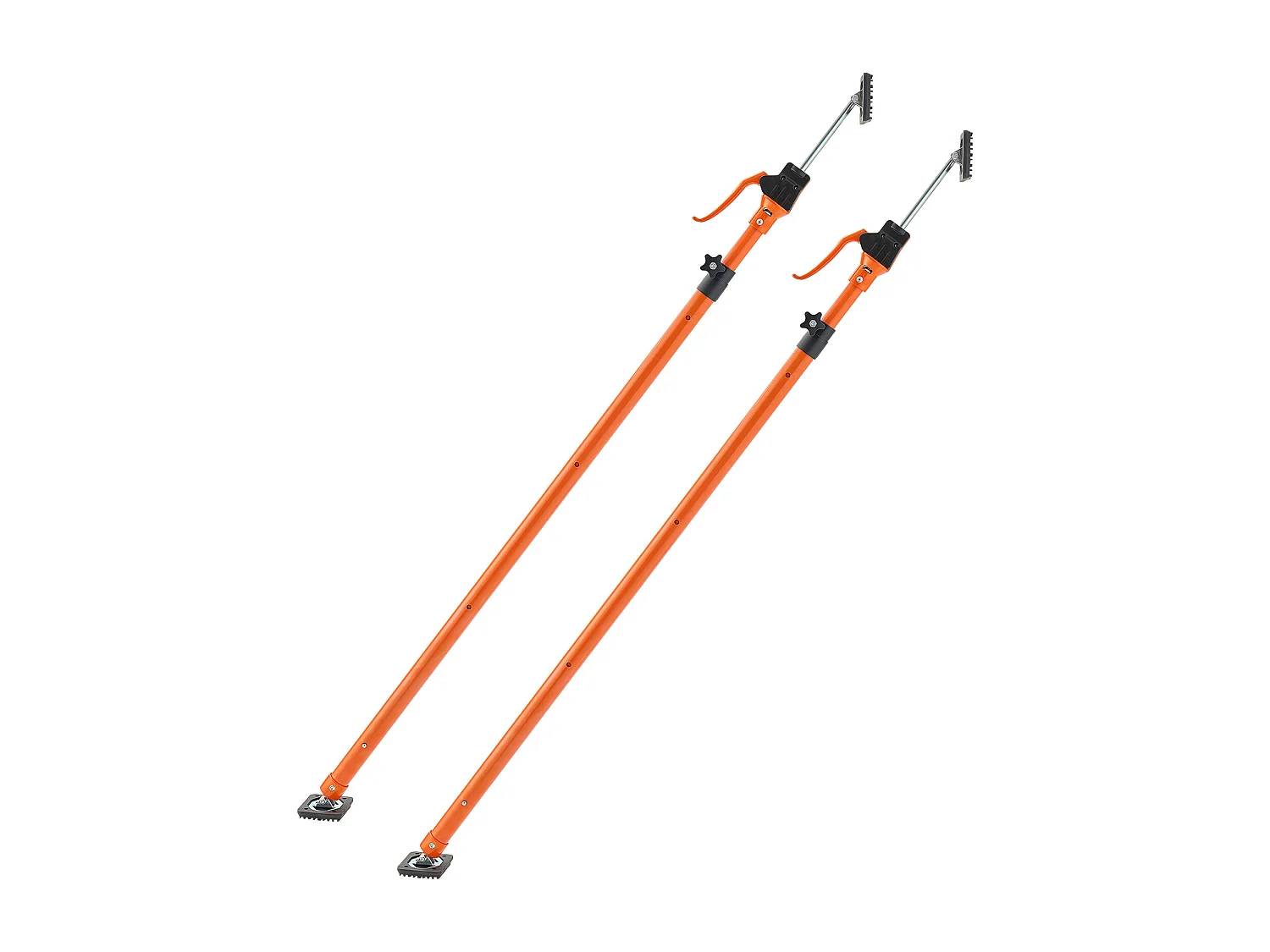 Escora de Suporte Telescópica SucceBuy 125-291 cm Poste de Suporte Ajustável Lote de 2, Haste de Liberação Rápida, em Aço, Carga 90 kg, Escora para Teto