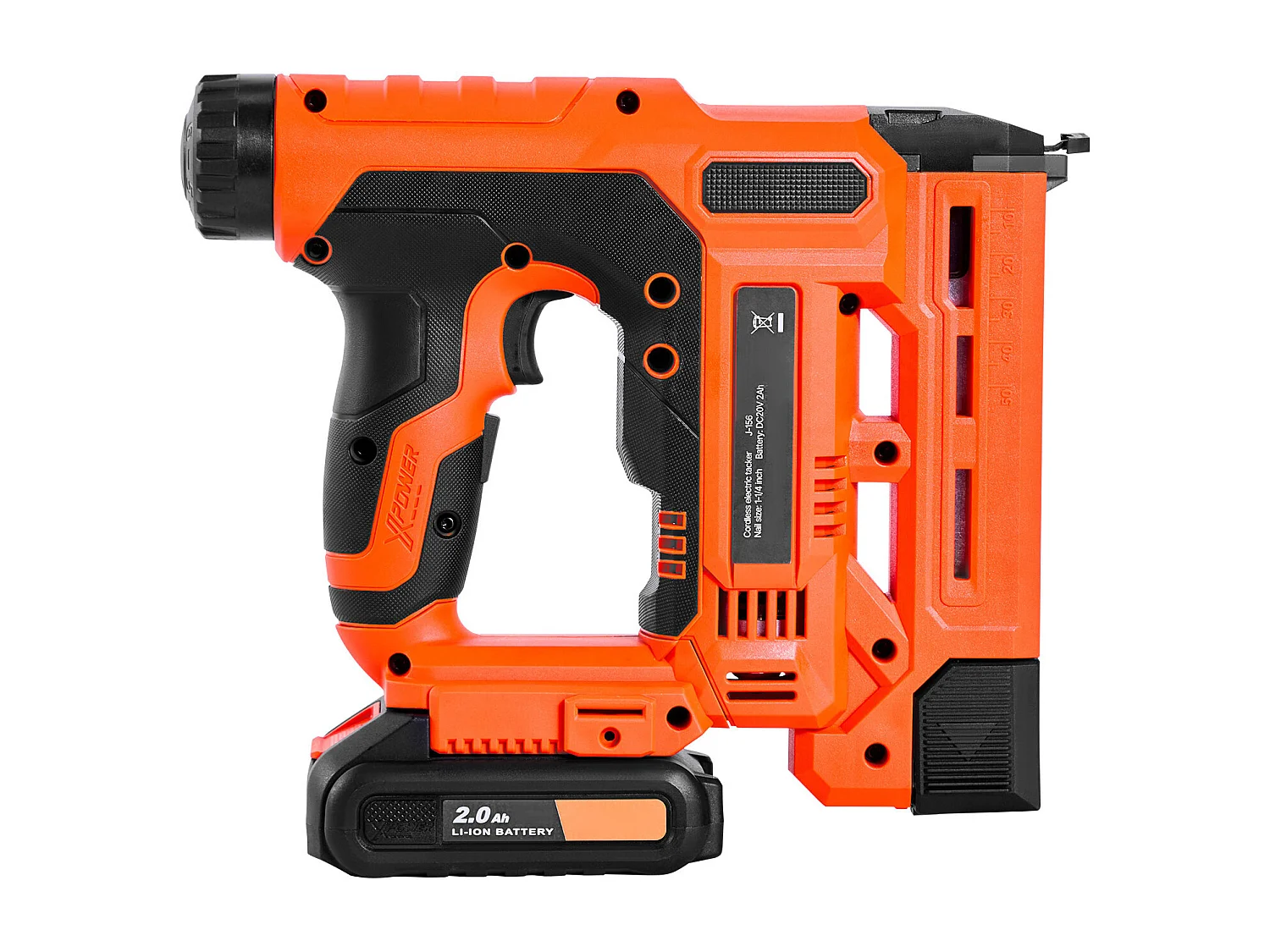 Agrafeuse Cloueuse Électrique SucceBuy 2-en-1, Cloueur sans Fil, Calibre 18, 3.2 cm, avec 500 Clous et 500 Agrafes, avec Batterie et Chargeur