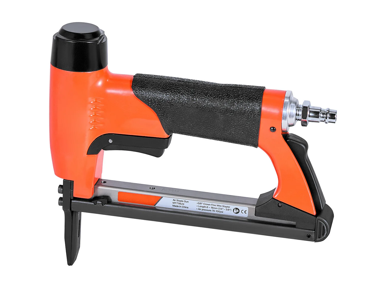 Pinzatrice Pneumatica SucceBuy Becco Lungo,  Compatibile con Graffette Filo Fine Serie 71 Non Incluse di Larghezza Corona 0.95 cm, di Lunghezza 0.6-1.6 cm