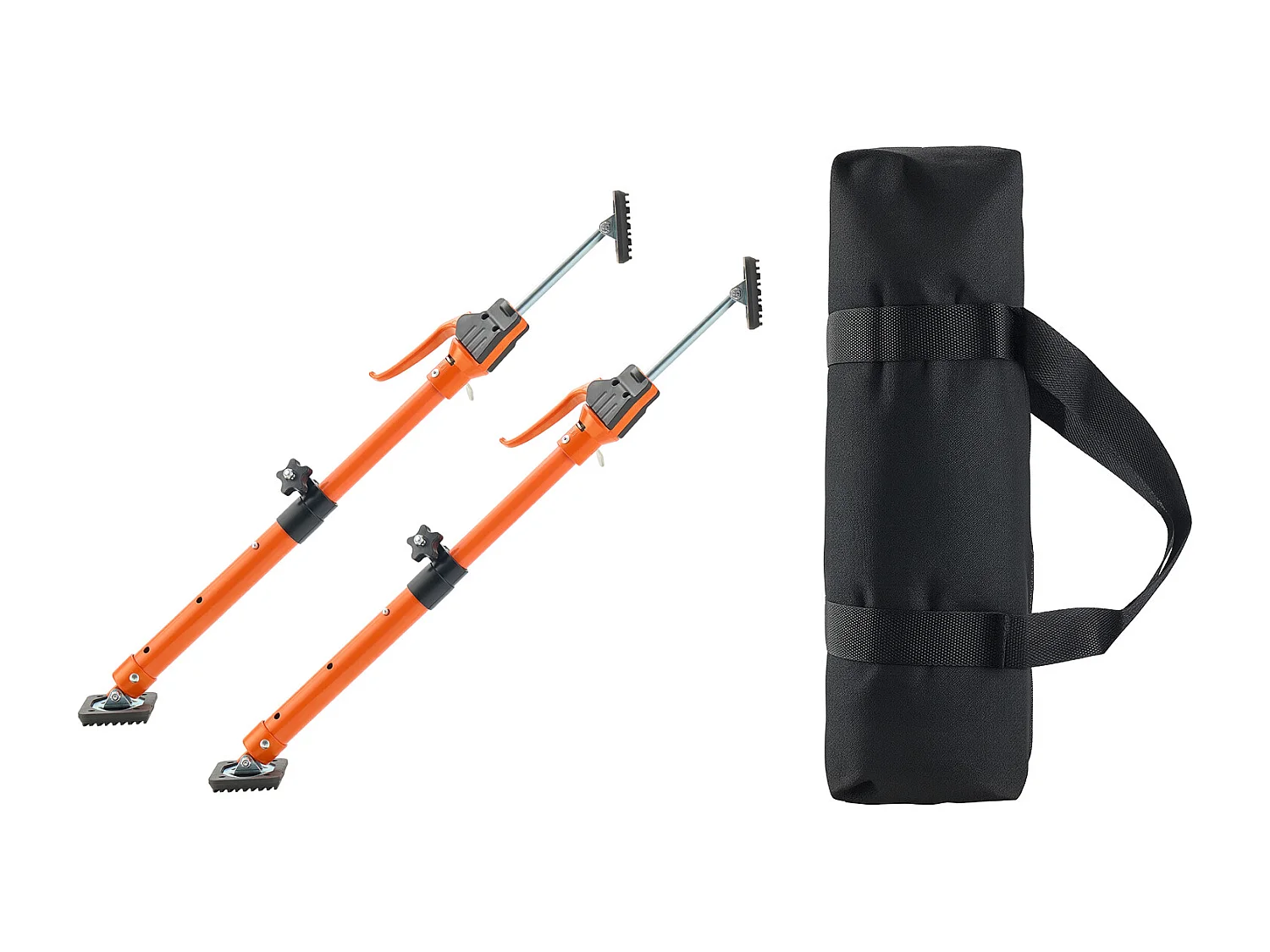 Étai de Soutien Télescopique SucceBuy 48-75 cm Poteau de Support Réglable Lot de 2, Tige Dégagement Rapide, en Acier, Charge 100 kg, Étai pour Plafond