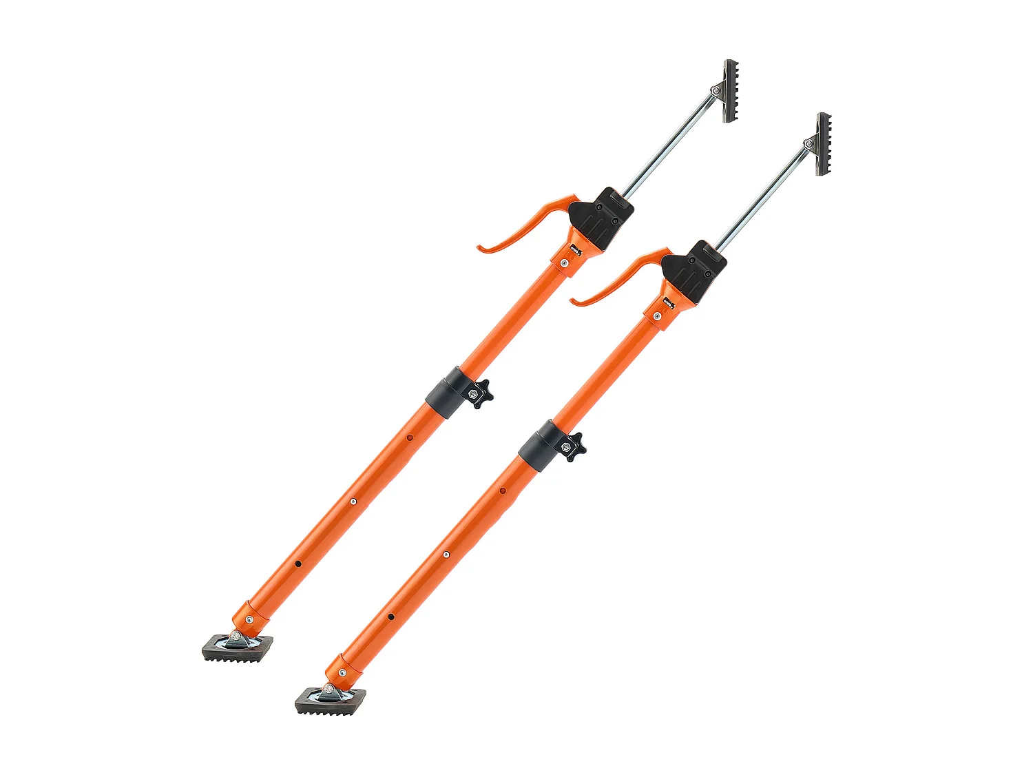 Steunstang Telescopisch SucceBuy 64,5-115 cm Verstelbare Steunpaal Set van 2, Snelontgrendelingsstaaf, Staal, Belasting 100 kg, Steun voor Plafond