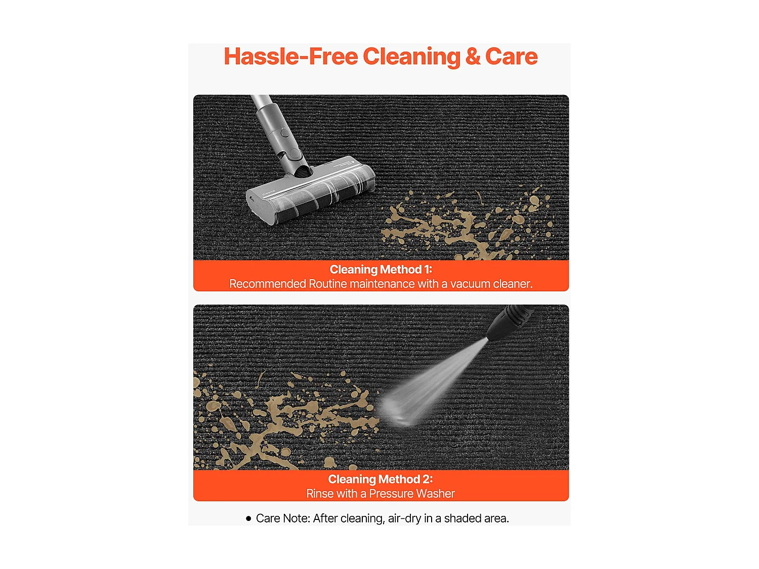 Tapis d'Entrée SucceBuy, 152,4x91,4 cm, Paillasson Extérieur Intérieur Élégant Rayé, avec Envers Antidérapant PVC, Résistant Lavable, Attrape Poussière