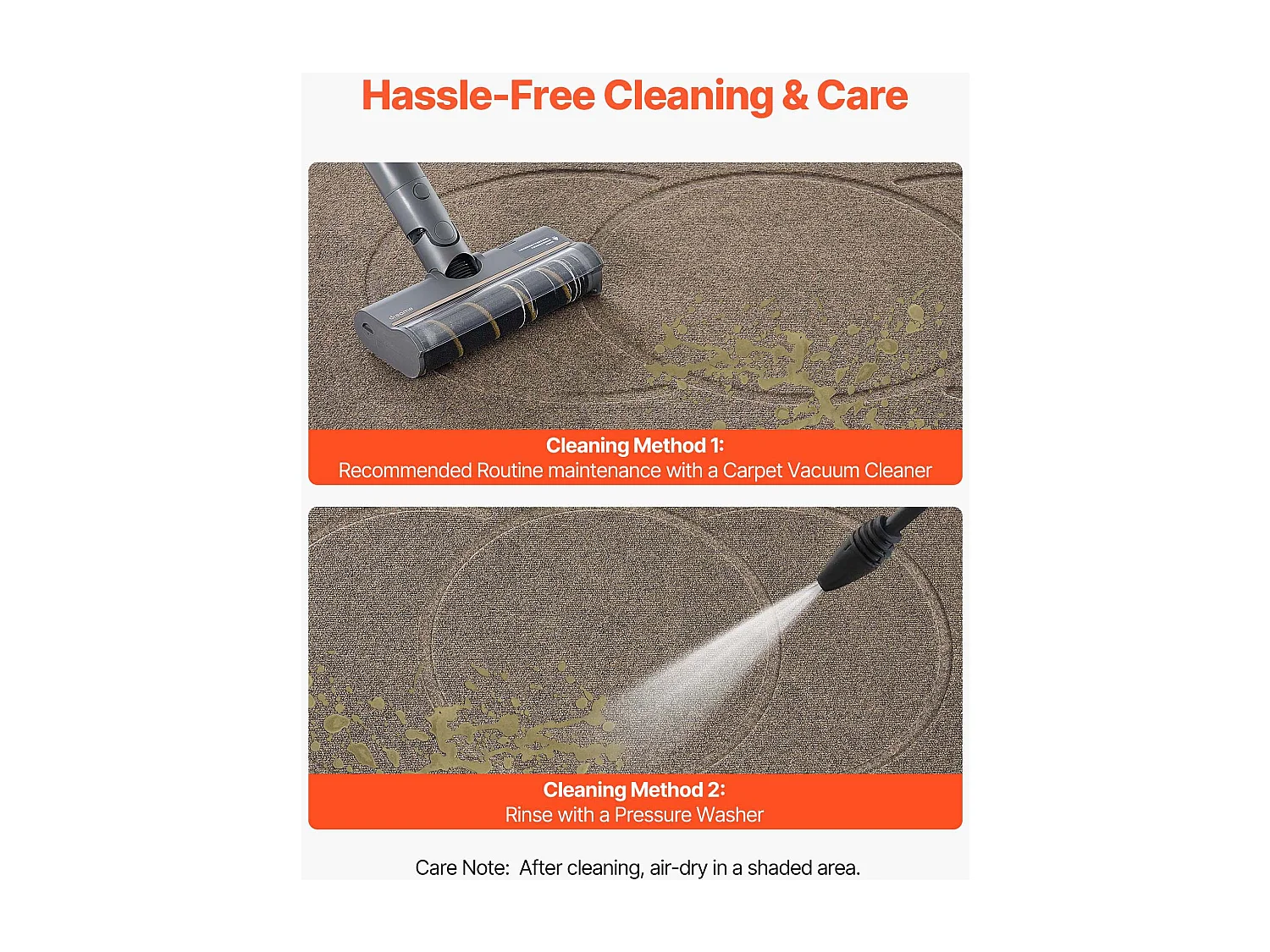 Tapis d'Entrée SucceBuy, 119,4x81,3 cm, Paillasson Extérieur Intérieur Moderne Élégant, Envers Antidérapant TPE, Résistant Lavable, Attrape Poussière