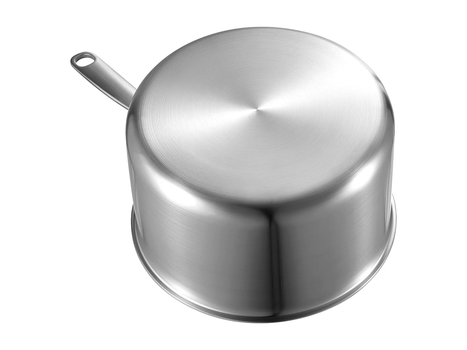 Casserole SucceBuy en Acier Inoxydable 3,8 L, Poêlon avec Couvercle en Verre Et Poignée Ergonomique, Antiadhésif, Lavable au Lave-vaisselle, Ustensile Cuisine