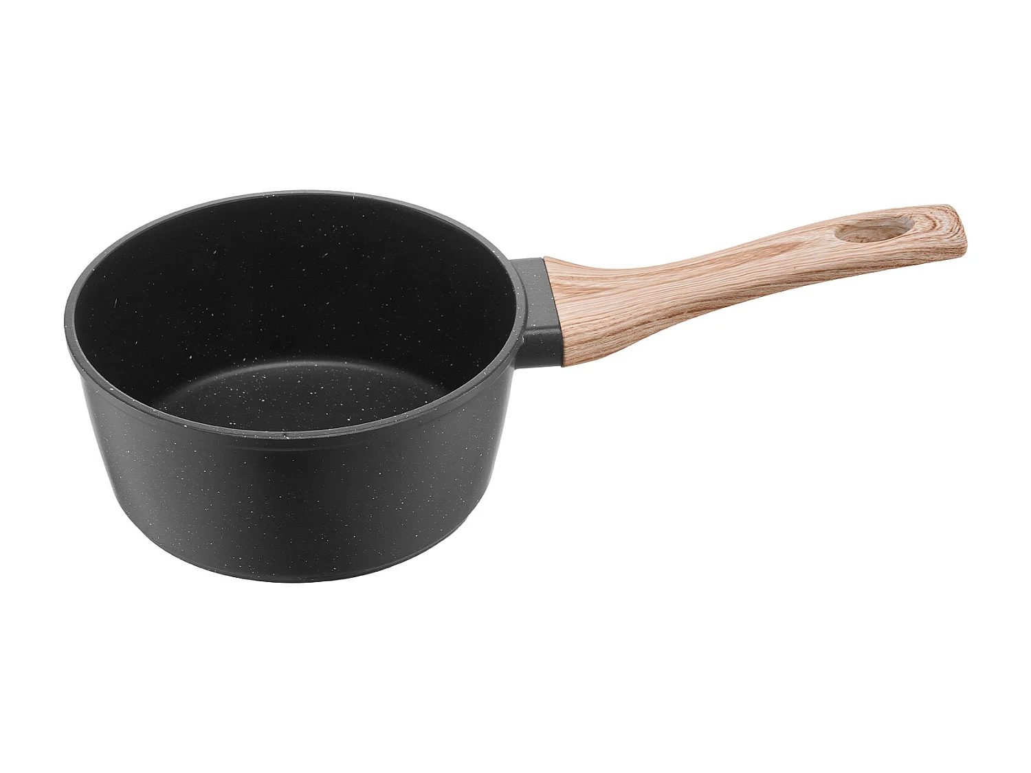 Casserole SucceBuy de 1,4 L, Poêlon avec Revêtement Antiadhésif, Couvercle en Verre Trempé Et Poignée Amovible, Multifonctions, Marmite Compatible avec Cuisine