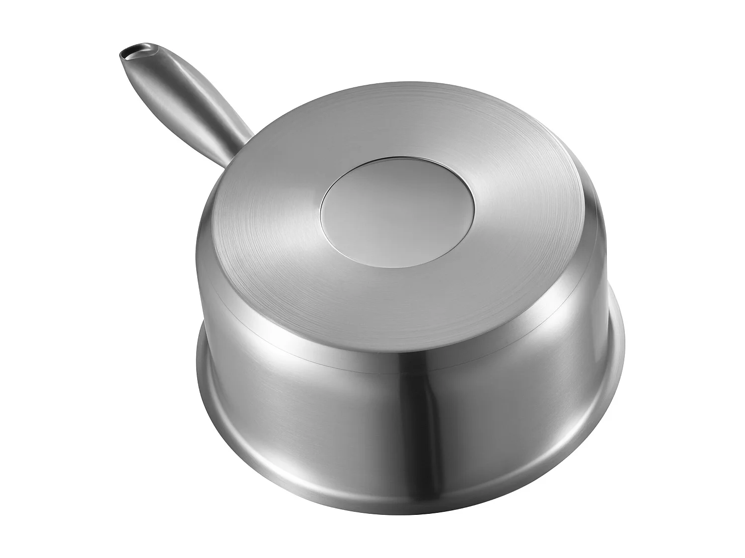 Casseruola SucceBuy in Acciaio Inossidabile 2,4 L con Cestello Vapore, Pentolino con Coperchio in Vetro E Manico Ergonomico, Lavabile in Lavastoviglie