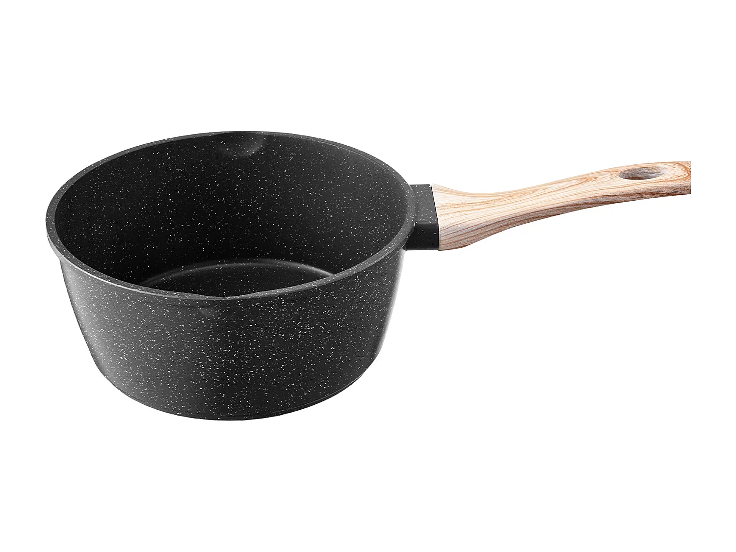 Casserole SucceBuy de 2,4 L, Poêlon avec Revêtement Antiadhésif, Couvercle en Verre Trempé Et Poignée Amovible, Multifonctions, Marmite Compatible avec Cuisine