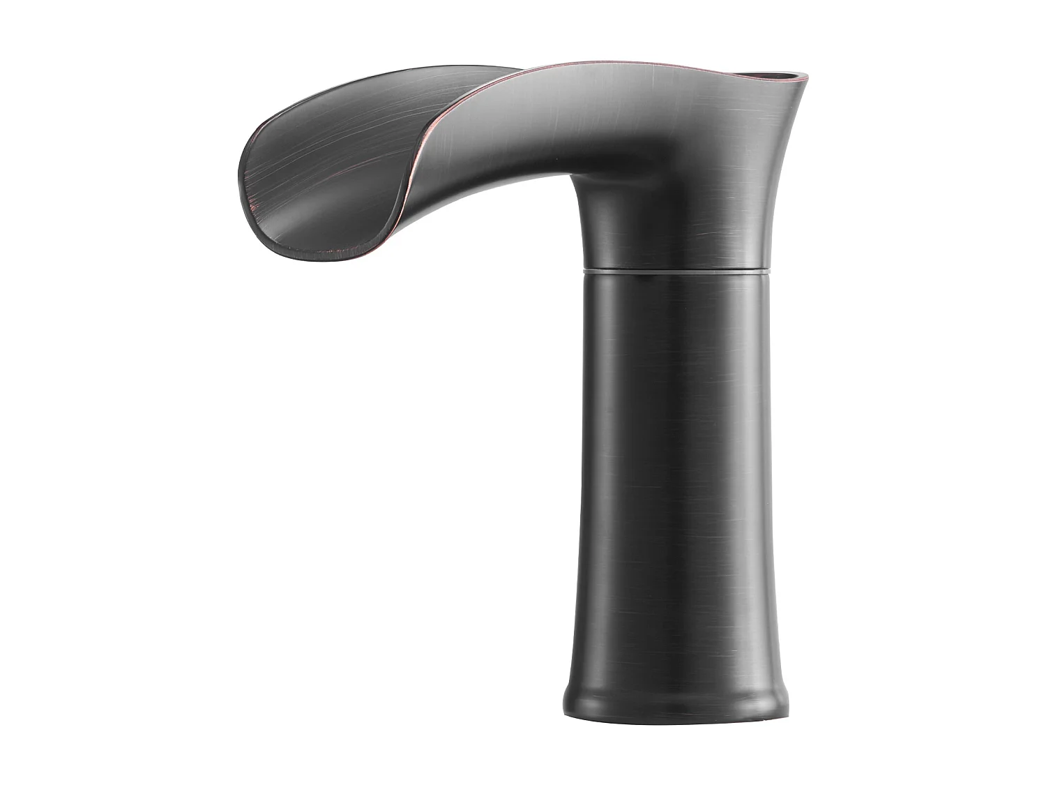 Badewannen Mischbatterie Römisch SucceBuy, Badewannenhahn mit 3 Löchern, Wasserfall, in Zinklegierung, mit 2 Griffen, Tropfstop, Geölte Bronze