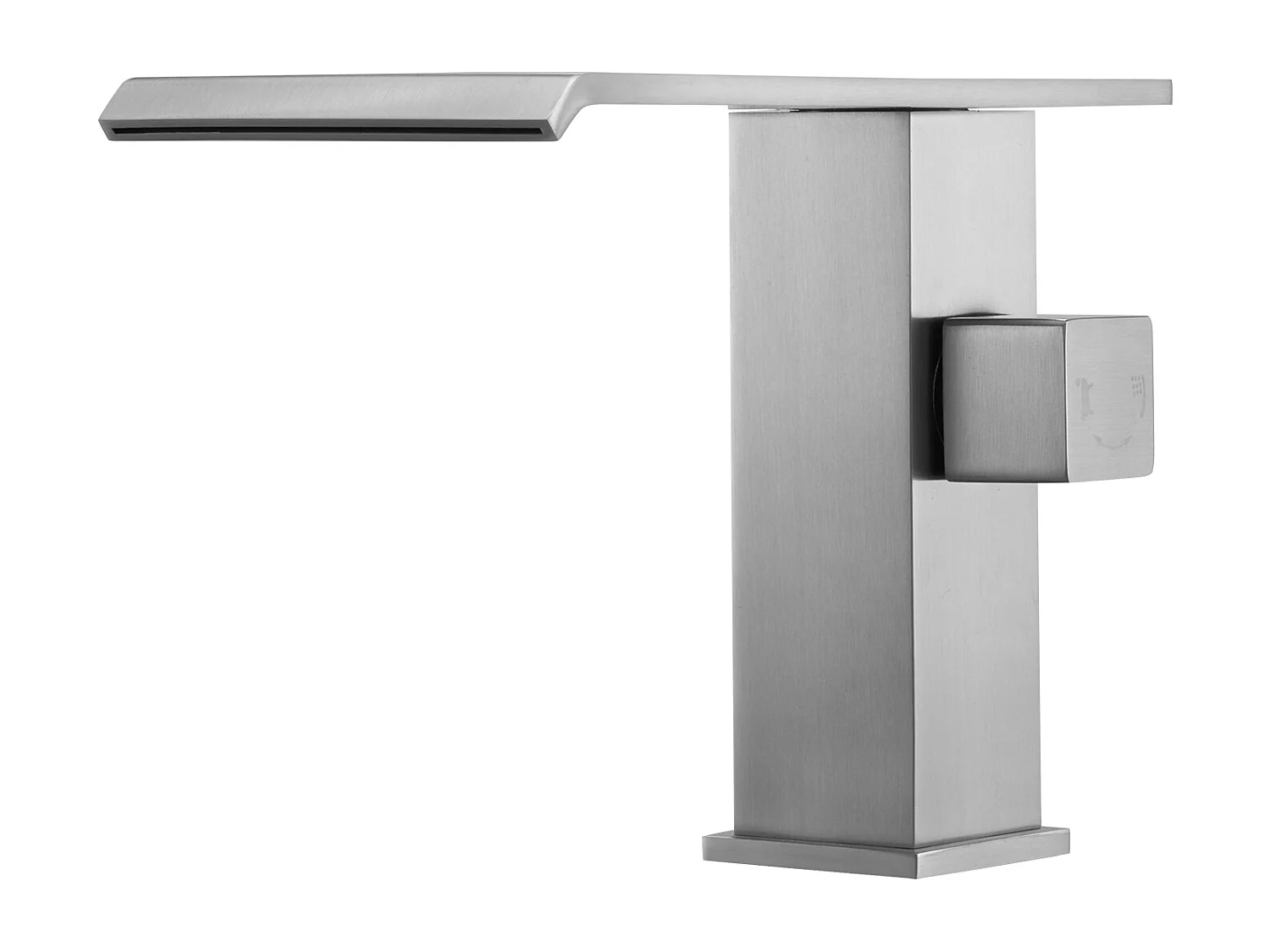 Grifo de Bañera Romana SucceBuy, Grifo de Baño 3 Agujeros, Cascada, con Cabezal de Ducha y 1 Asa, en Acero Inoxidable Cepillado, para Cuarto de Baño