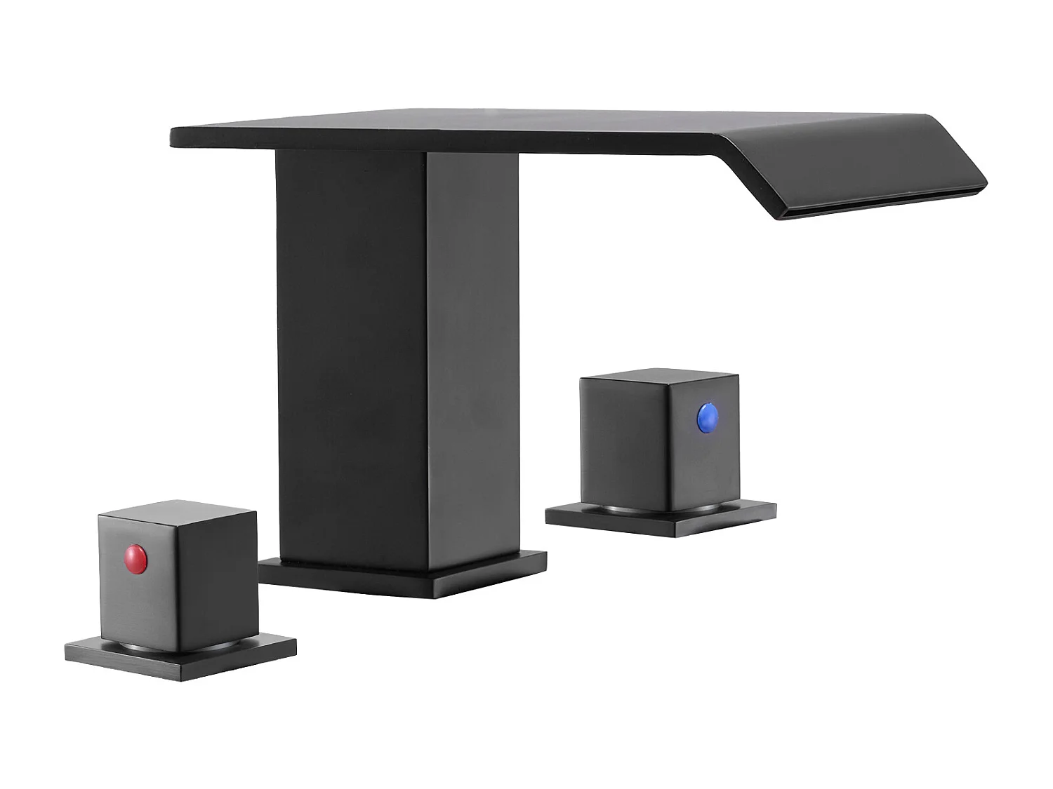 Badkuip Mengkraan Waterval SucceBuy, Badkuip Kraan Romeins, 3 Gaten met 2 Handgrepen, Set van Badkamer Kraanwerk, in Roestvrij Staal