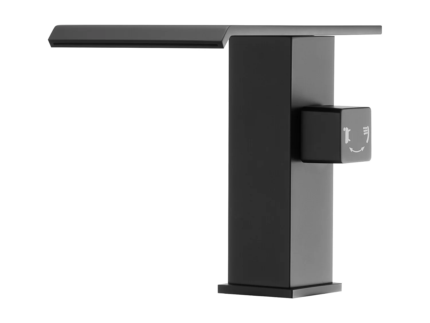 Mitigeur de Baignoire Romaine SucceBuy, Robinet de Bain à 3 Trous, Cascade, avec Pommeau de Douche et Une Poignée, Montage sur Pont, pour Salle de Bains