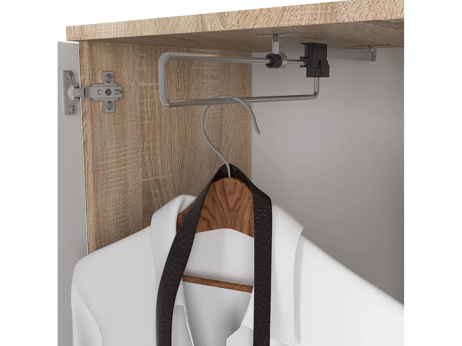 Conjunto de Mobiliário de Entrada ENTRO PK Carvalho Sonoma/Branco