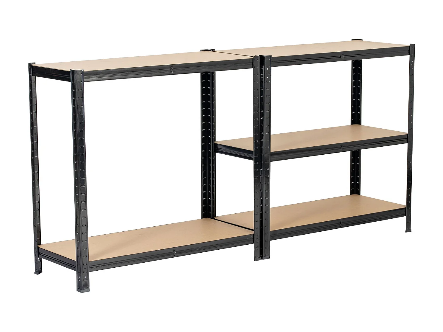 Estante Metálica Preta 90x40x180cm - 5 Prateleiras, Montagem Fácil, Carga Máx 175kg