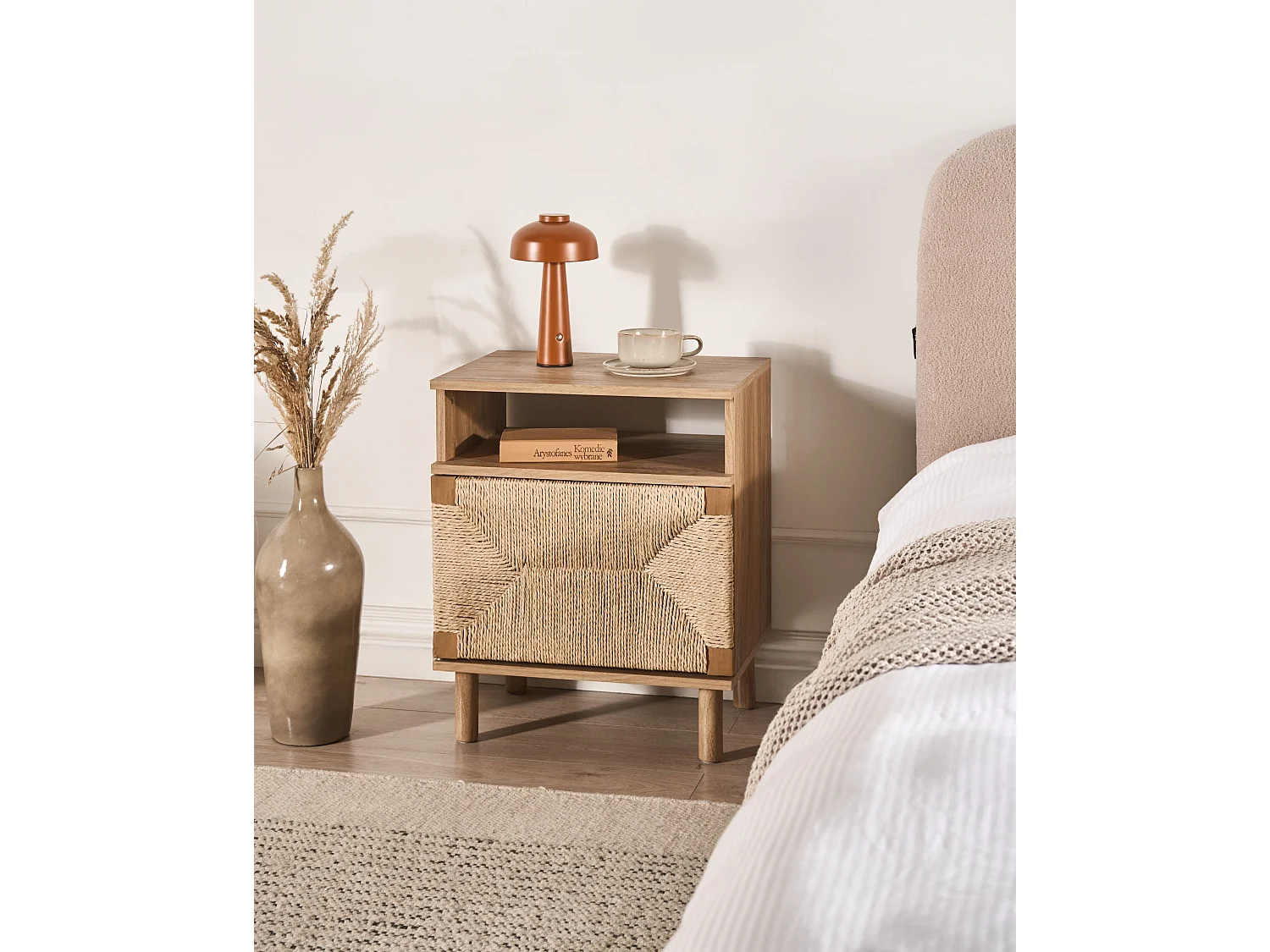 Table de chevet BONDI Marron clair