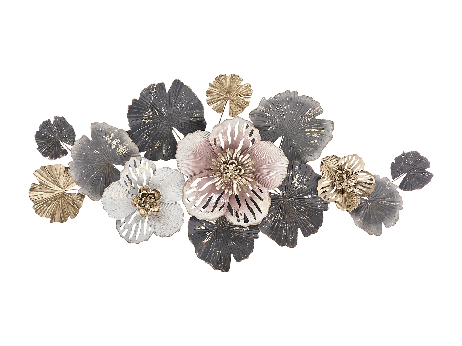 Décoration murale Fleur MOLYBDENIUM Métal 60 cm Multicolore