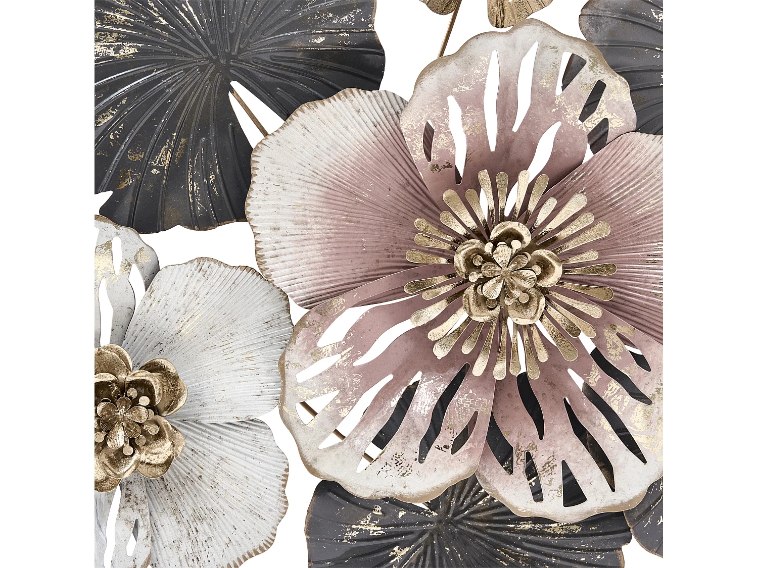 Décoration murale Fleur MOLYBDENIUM Métal 60 cm Multicolore