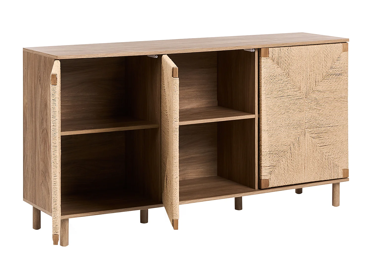 Commode 3 portes BONDI Marron clair