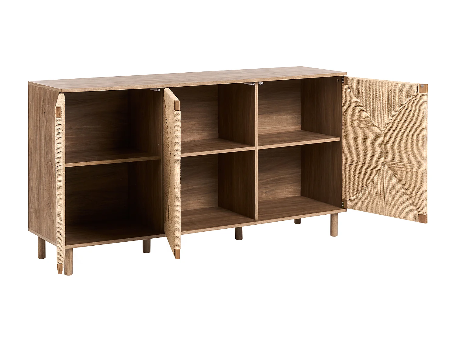 Commode 3 portes BONDI Marron clair