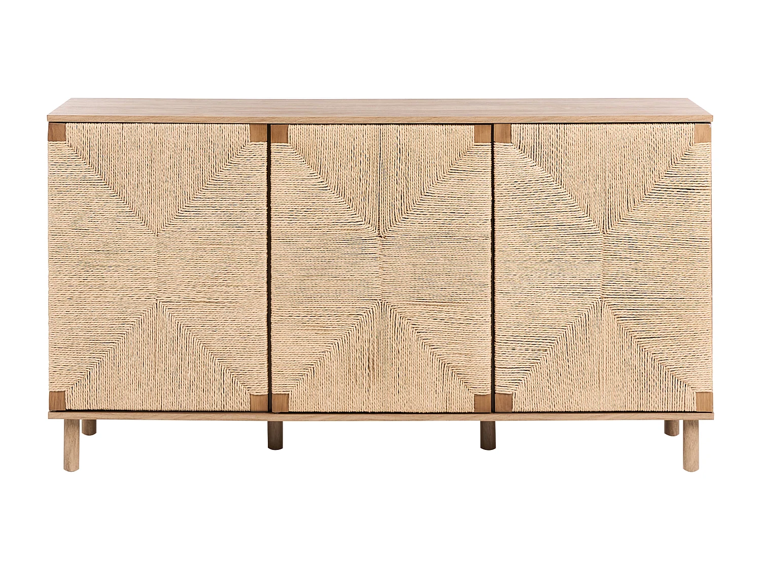 Commode 3 portes BONDI Marron clair