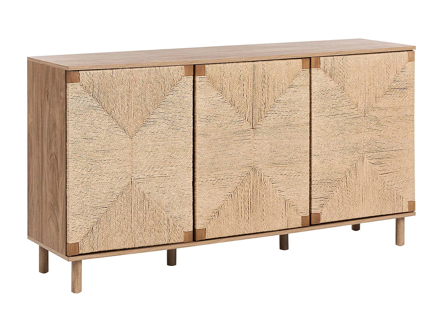 Commode 3 portes BONDI Marron clair