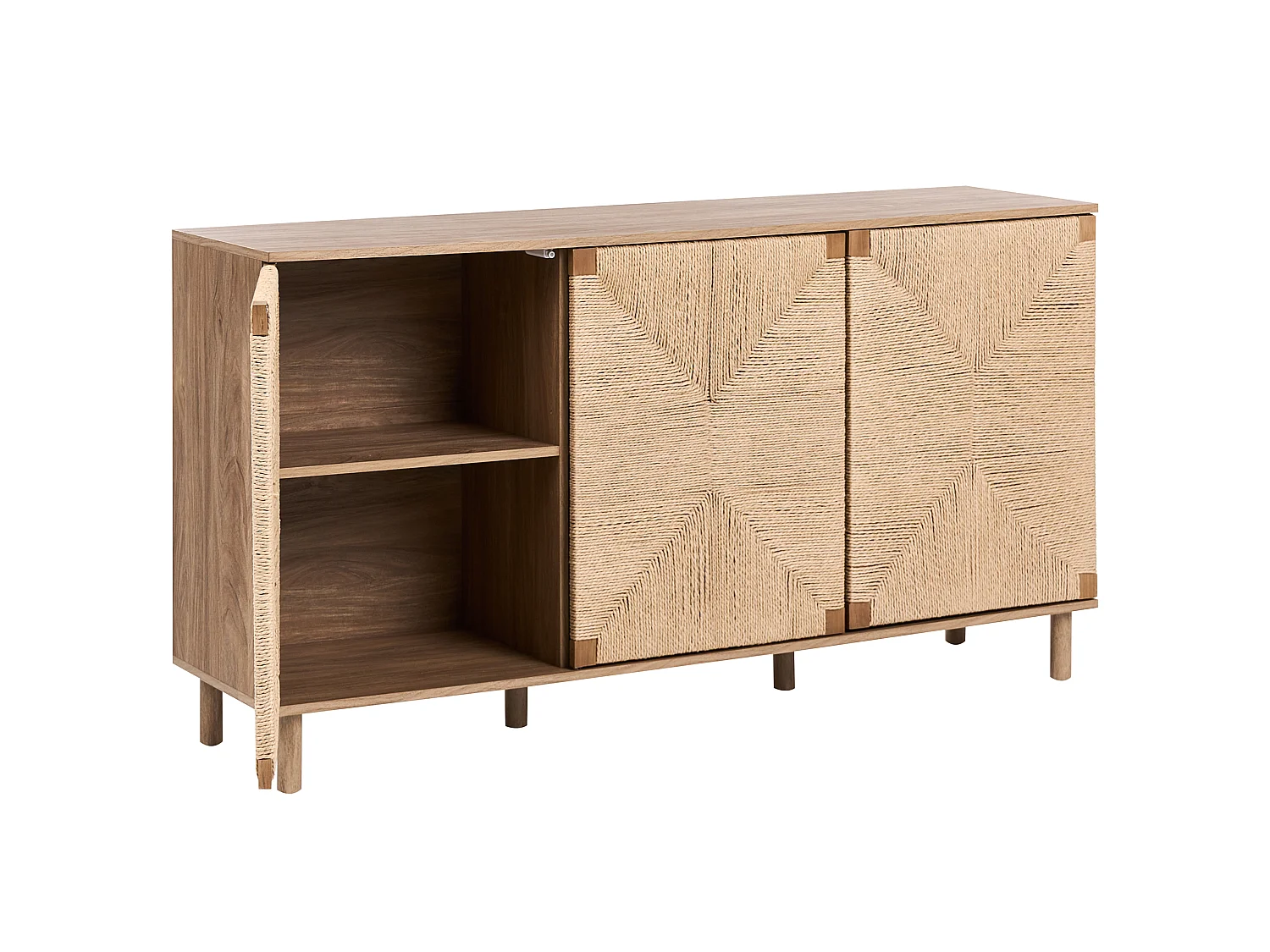 Commode 3 portes BONDI Marron clair