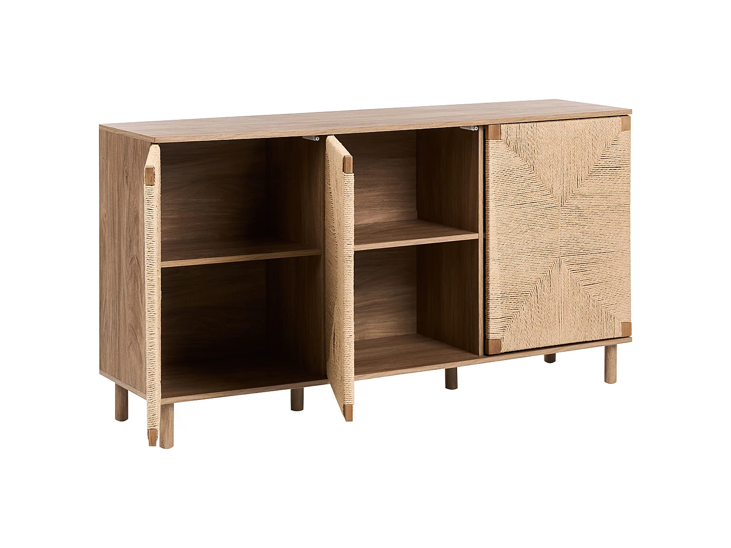 Commode 3 portes BONDI Marron clair