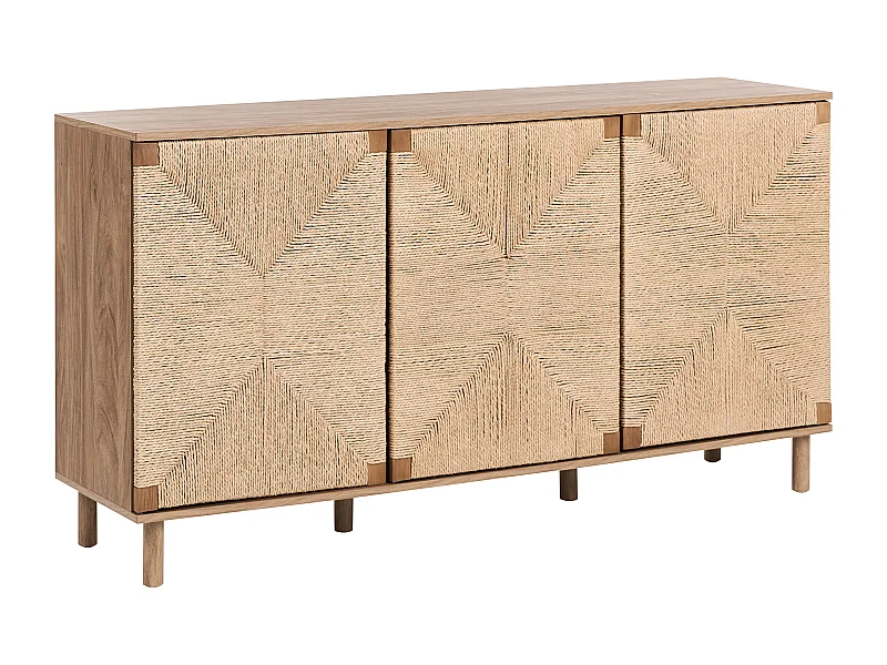 Commode 3 portes BONDI Marron clair