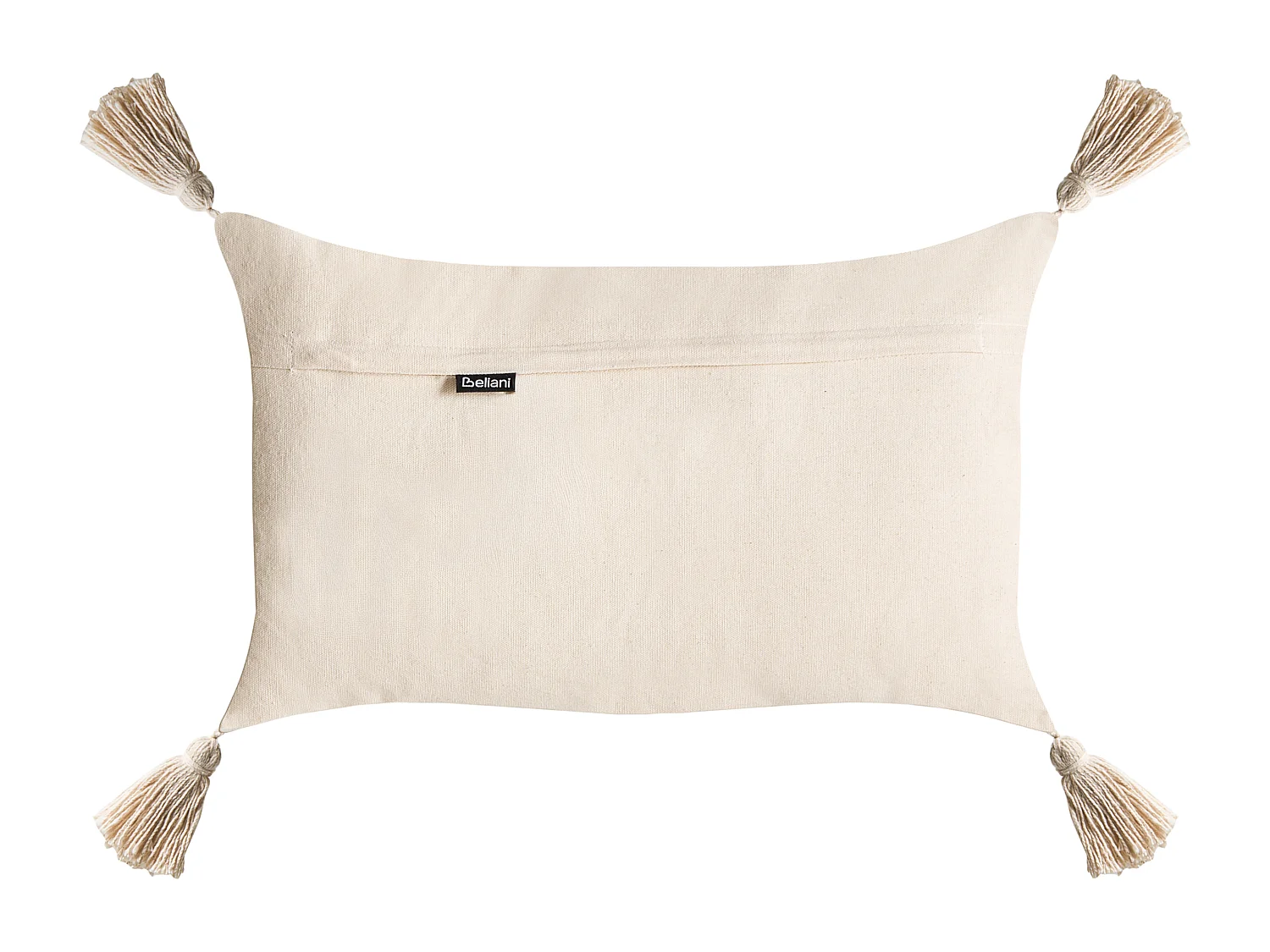 Lot de 2 coussins décoratifs INTSIA Coton 30 x 50 cm 45 x 45 cm Beige clair Motif de Noël