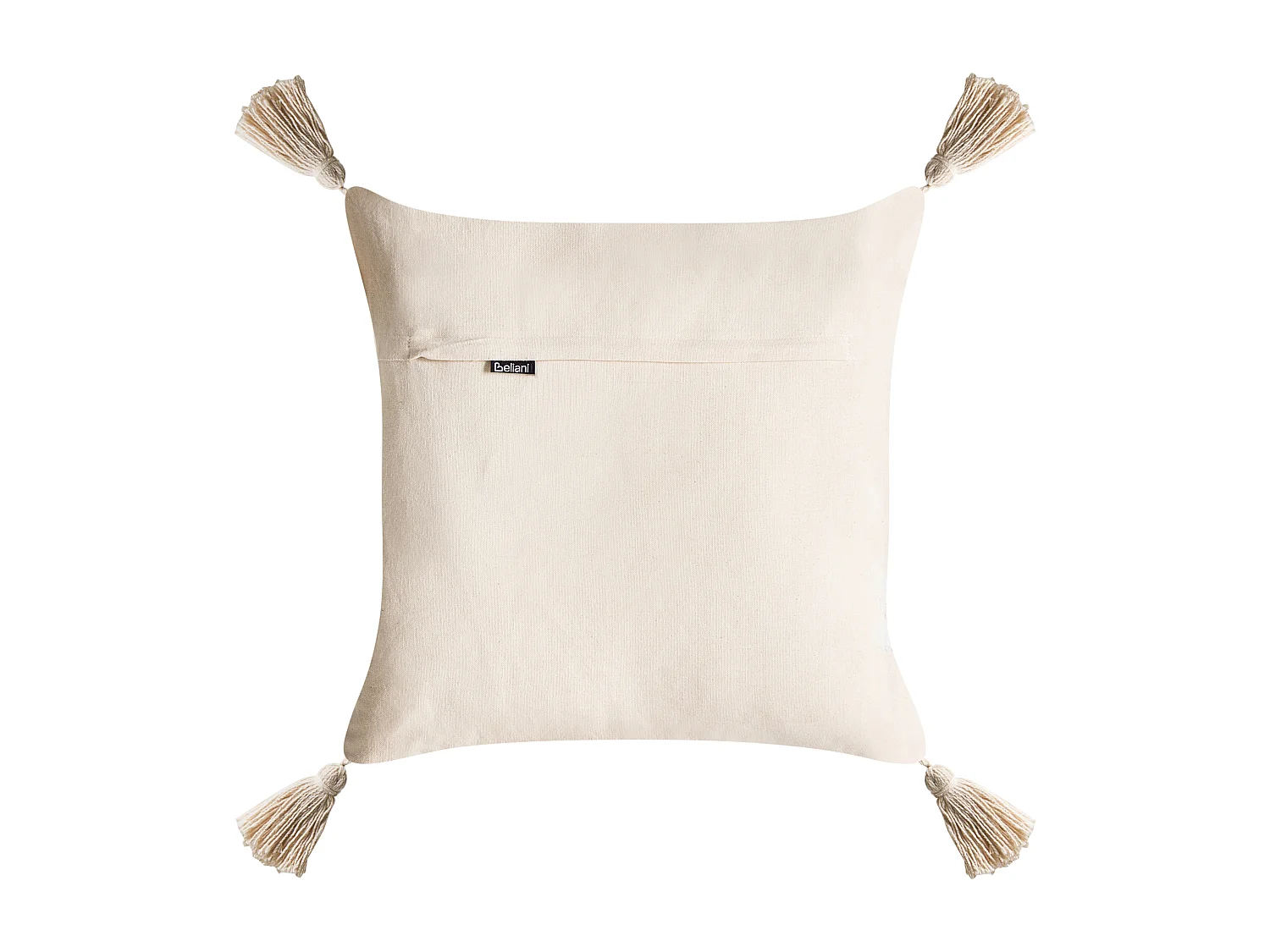 Lot de 2 coussins décoratifs INTSIA Coton 30 x 50 cm 45 x 45 cm Beige clair Motif de Noël