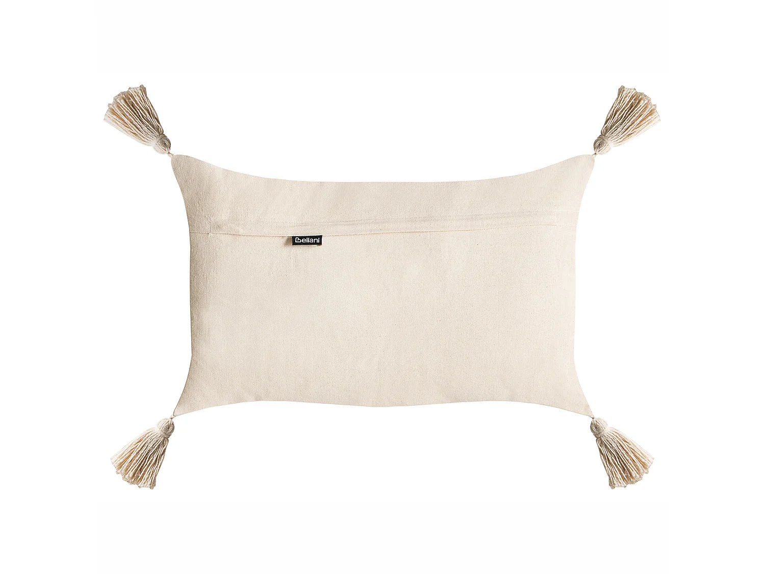 Lot de 2 coussins décoratifs INTSIA 30 x 50 cm 45 x 45 cm Coton Beige clair Motif de Noël