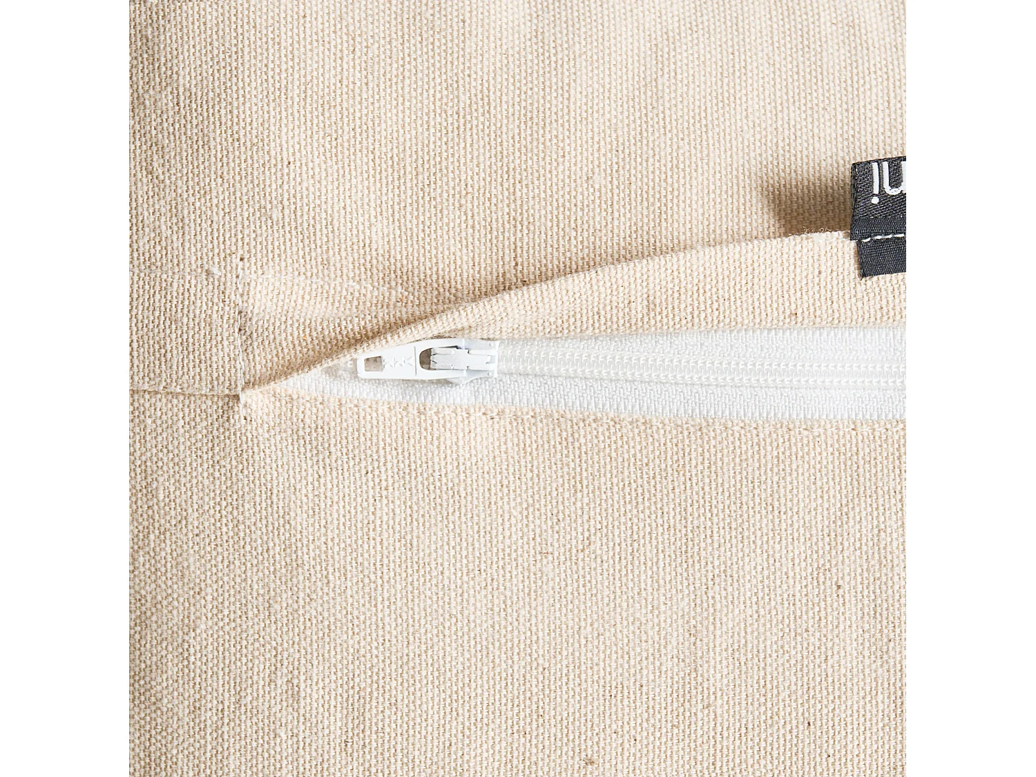 Lot de 2 coussins décoratifs INTSIA 30 x 50 cm 45 x 45 cm Coton Beige clair Motif de Noël