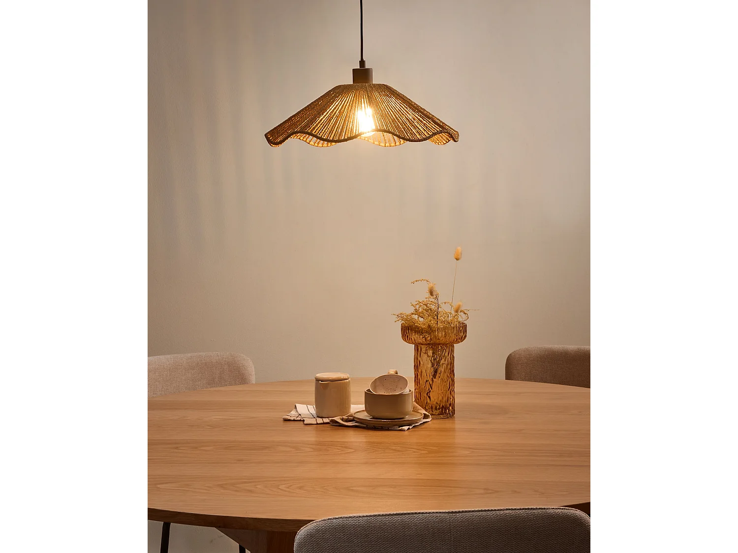 Lampe suspension MIGORI Papier Naturel