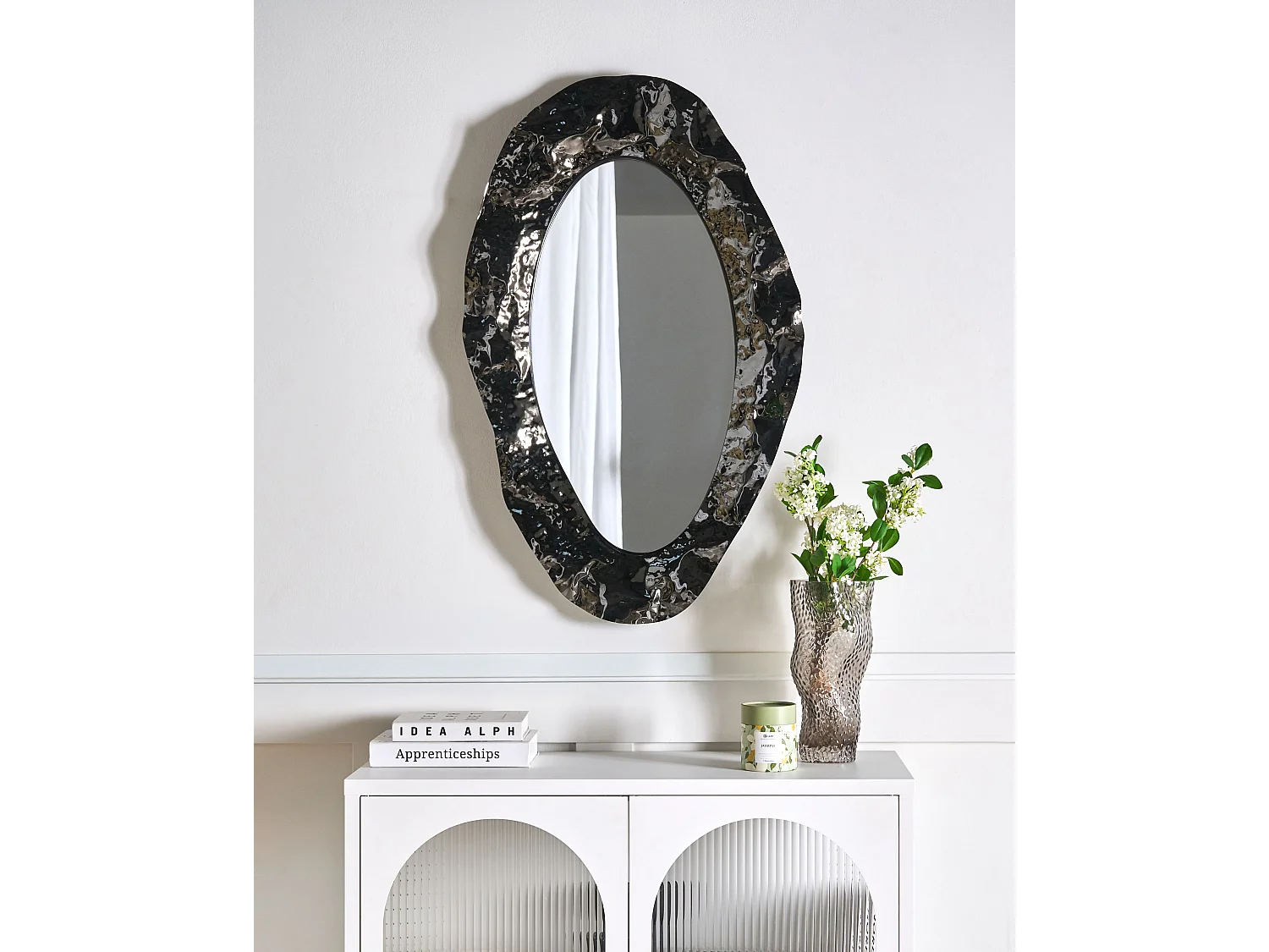 Miroir LOGNES 56 cm 95 cm Noir