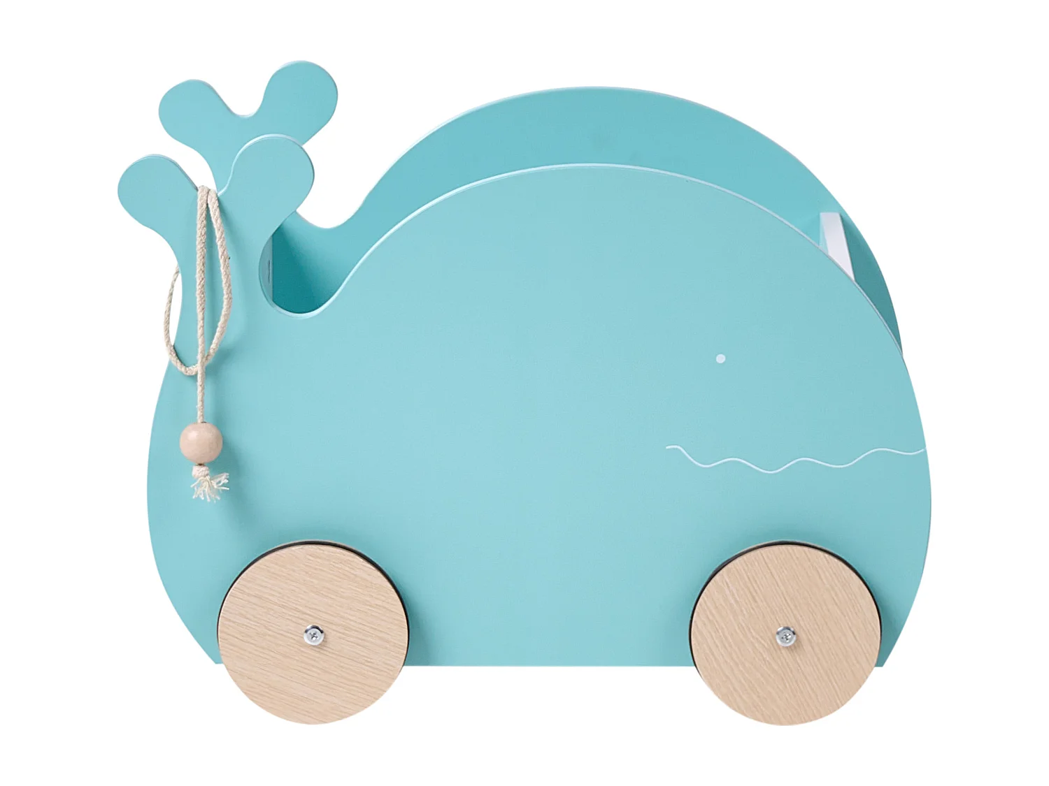 Coffre à jouets avec roulettes WOOLI 30 cm Bleu