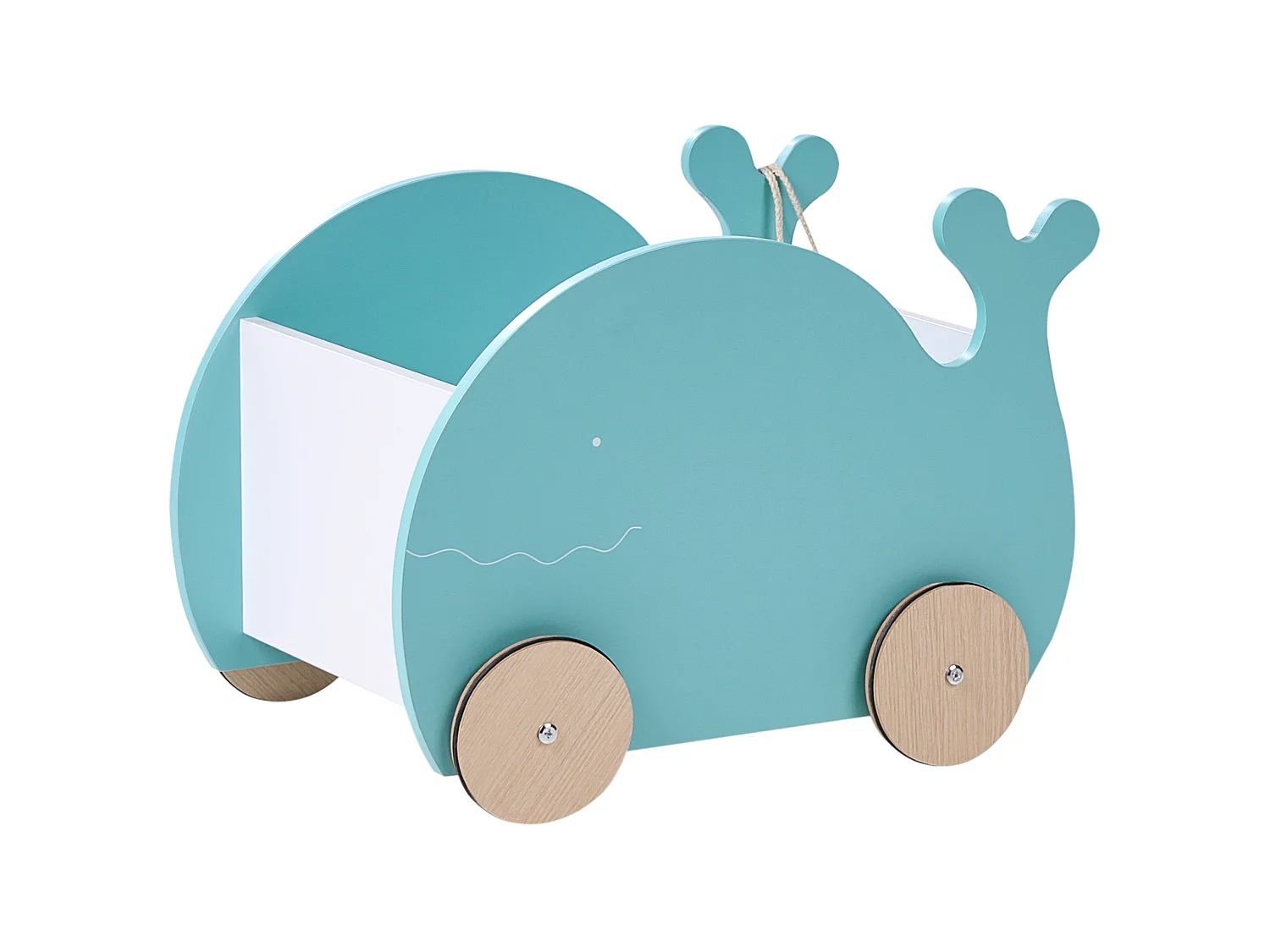 Toy Box with Wheels WOOLI 30 cm Blue