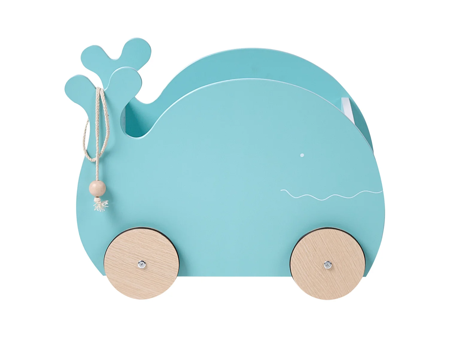 Toy Box with Wheels WOOLI 30 cm Blue
