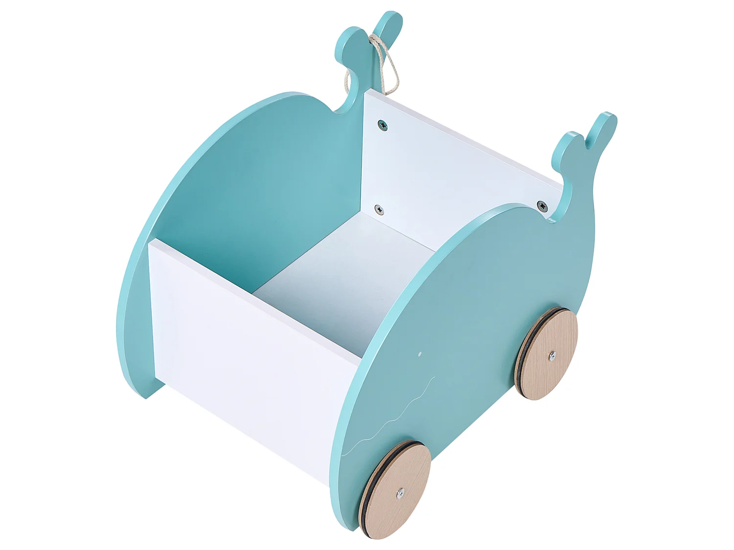 Toy Box with Wheels WOOLI 30 cm Blue